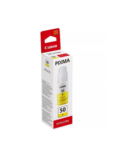 Botella de tinta original canon gi-50/ amarillo