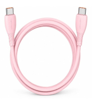 Cable usb 2.0 tipo-c vention trwpf/ usb tipo-c macho - usb tipo-c macho/ hasta 100w/ 480mbps/ 1m/ rosa