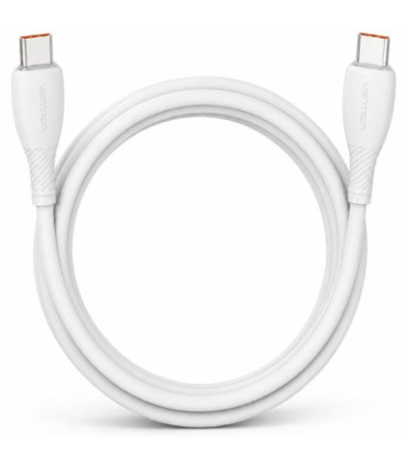 Cable usb 2.0 tipo-c vention trwwf/ usb tipo-c macho - usb tipo-c macho/ hasta 100w/ 480mbps/ 1m/ blanco