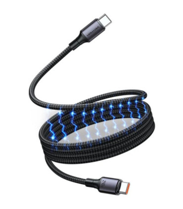 Cable magnético usb 2.0 tipo-c 5a vention tsabg/ usb tipo-c macho - usb tipo-c macho/ hasta 240w/ 480mbps/ 1.5m/ negro