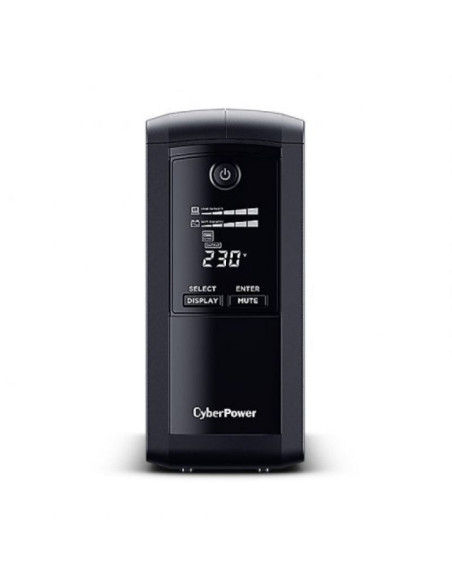 Sai línea interactiva cyberpower vp1000elcd/ 1000va-550w/ 4 salidas/ formato torre