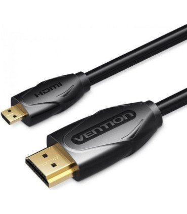 Cable hdmi vention vaa-d03-b300/ hdmi macho - micro hdmi macho/ 3m/ negro