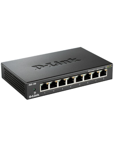 Switch d-link dgs-108 8 puertos/ rj-45 10/100/1000