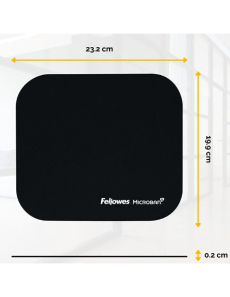 Alfombrilla fellowes estándar 5933907/ 20 x 232 x 199mm