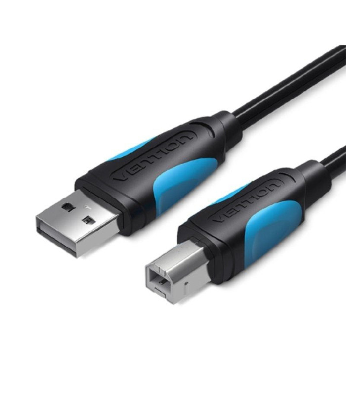 Cable usb 2.0 impresora vention vas-a16-b200/ usb tipo-b macho - usb macho/ 480mbps/ 2m/ negro