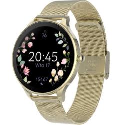 Smartwatch Forever Velora SB-306/ Notificaciones/ Frecuencia Cardíaca/ Oro