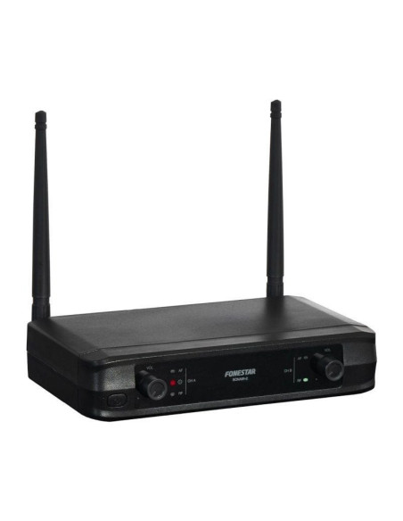 Micrófono inalámbrico doble mano uhf fonestar sonair-2m/ incluye receptor