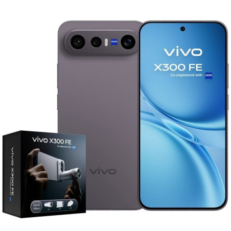 Smartphone vivo x300 fe 12gb/ 512gb/ 6.31'/ 5g/ negro/ incluye extensor teleobjetivo