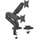 Soporte de Mesa con Contrapeso para 2 Monitores o TV Aisens DT32TSR-221/Giratorio/ Inclinable/ hasta 9kg