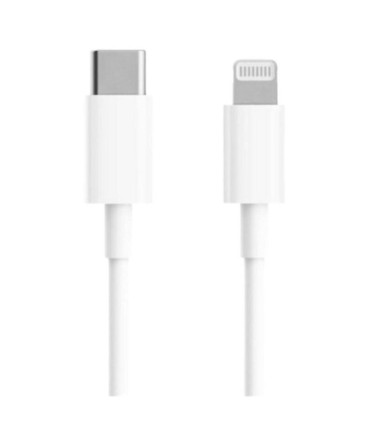 Cable usb 2.0 tipo-c lightning xiaomi bhr4421gl/ usb tipo-c macho - lightning macho/ hasta 18w/ 480mbps/ 1m/ blanco
