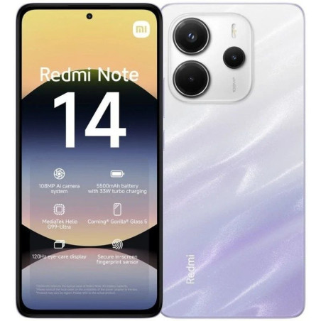 Smartphone xiaomi redmi note 14 8gb/ 256gb/ 6.67'/ púrpura