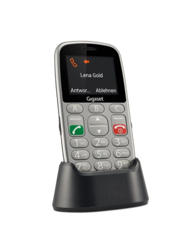 Teléfono móvil gigaset gl390 para personas mayores/ gris
