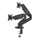 Soporte de Mesa con Contrapeso para 2 Monitores o TV Aisens DT32TSR-221/Giratorio/ Inclinable/ hasta 9kg
