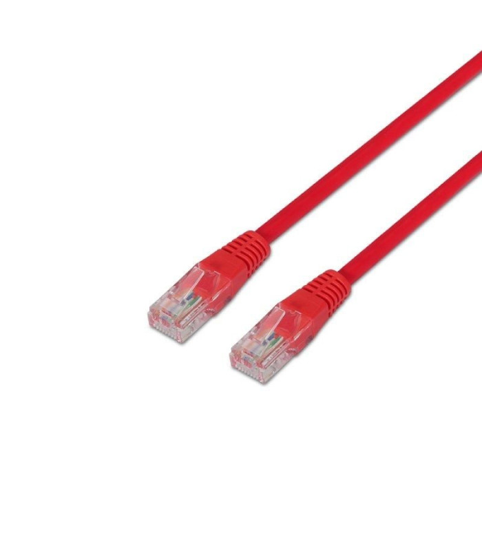 Cable de red rj45 utp aisens a133-0187 cat.5e/ 50cm/ rojo