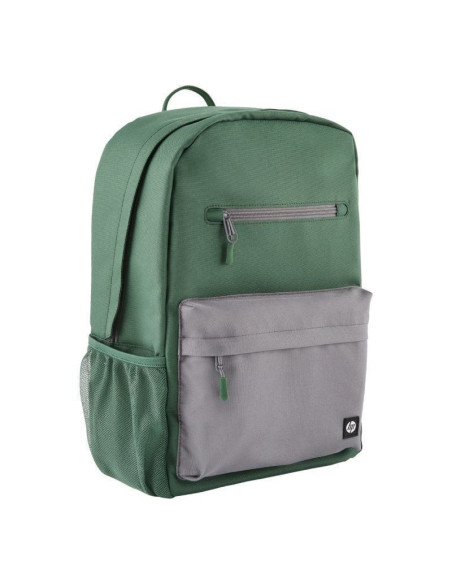 Mochila hp 7j595aa campus para portátiles hasta 15.6'/ verde y gris