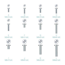 Kit de montaje universal tooq ssk4820 para pantallas con tornillería
