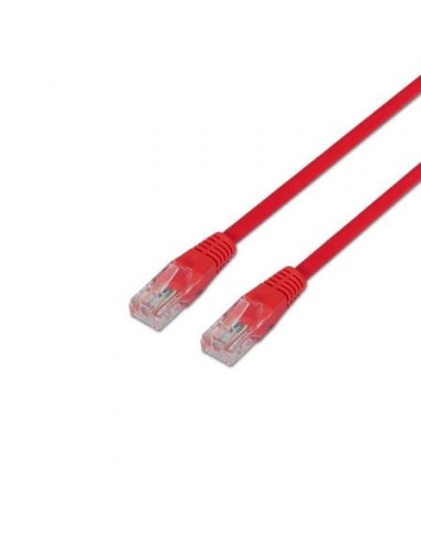 Cable de red rj45 utp aisens a135-0238 cat.6/ 1m/ rojo