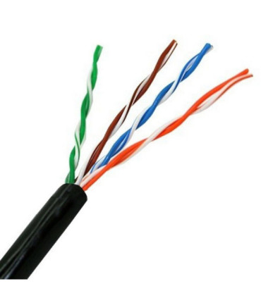 Bobina de cable rj45 para exteriores utp aisens a133-0213 cat.5e/ 305m/ impermeable/ negro