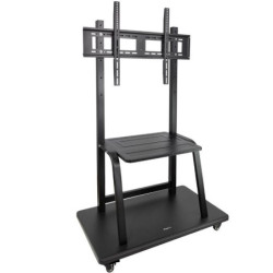 Soporte de suelo ajustable con ruedas tooq fs20101m-b para tv de 37-100'/ hasta 150kg