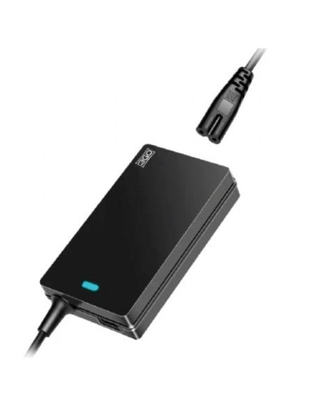 Cargador de portátil 3go alim65as/ 65w/ automático/ 10 conectores/ voltaje 18.5-20v/ 1 usb