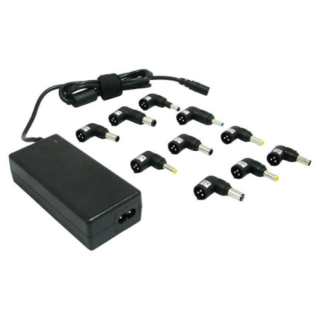 Cargador de portátil leotec/ 70w/ automático/ 10 conectores/ voltaje 15-20v