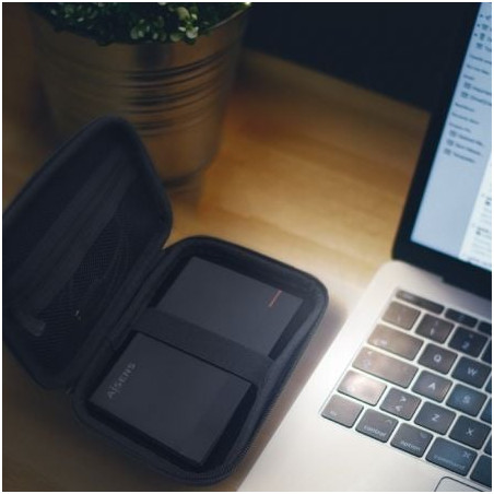 Funda para disco externo de 2.5' aisens asbg-003-bk/ negra