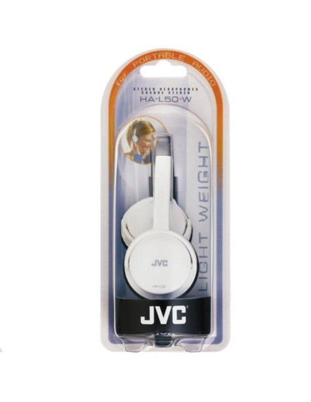 Auriculares jvc ha-l50/ jack 3.5/ blancos