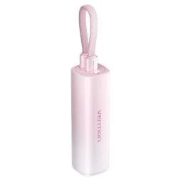Powerbank 5000mAh Vention FHWR0/ 20W/ Rosa