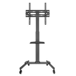 Soporte de Suelo Orientable/ Inclinable con Ruedas Fonestar STS-4244N para TV de 32-65'/ hasta 35kg