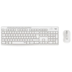 Teclado y ratón inalámbricos logitech silent touch mk295/ blanco