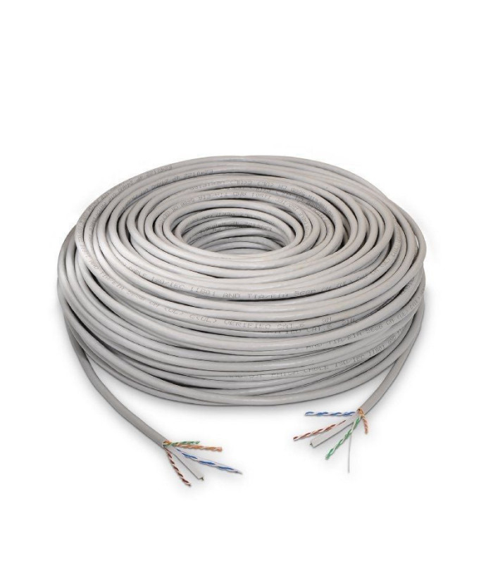 Bobina de cable rj45 utp aisens a135-0261 cat.6/ 100m/ gris