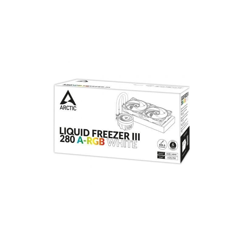 Sistema de refrigeración líquida arctic liquid freezer iii 280 a-rgb/ blanco