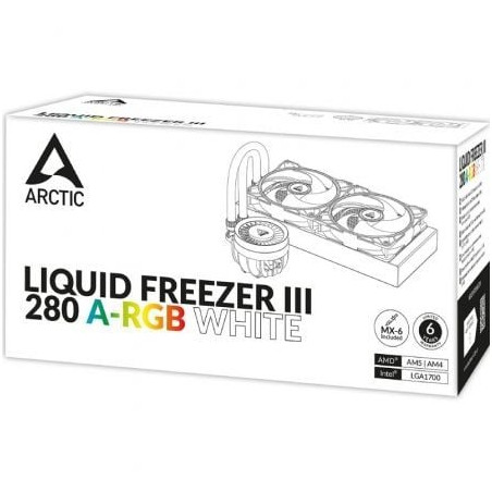 Sistema de refrigeración líquida arctic liquid freezer iii 280 a-rgb/ blanco