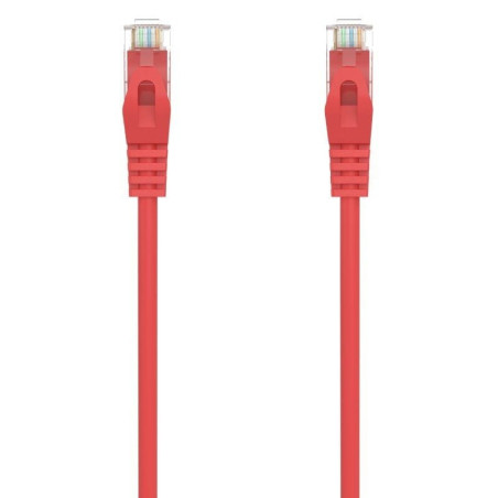 Cable de red rj45 awg24 utp aisens a145-0556 cat.6a/ lszh/ 25cm/ rojo