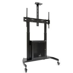 Soporte de Suelo Inclinable con Ruedas TooQ Narnia FS20500M-B para TV de 60-100'/ hasta 100kg