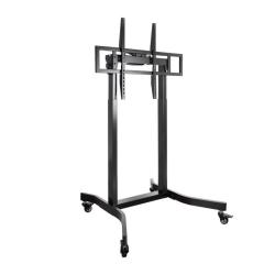 Soporte de Suelo Eléctrico con Ruedas TooQ FSM02-B para TV 55-100'/ hasta 120kg