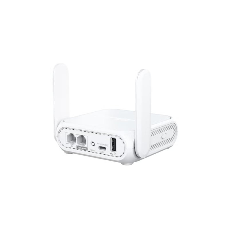 Router de viaje inalámbrico 5g móvil asus rt-be58 go/ wifi 7/ 3600mbps/ 2.4ghz 5ghz/ 2 antenas/ wifi 802.11be/ax/ac/n/a/ - n/b/g