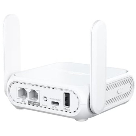 Router de viaje inalámbrico 5g móvil asus rt-be58 go/ wifi 7/ 3600mbps/ 2.4ghz 5ghz/ 2 antenas/ wifi 802.11be/ax/ac/n/a/ - n/b/g