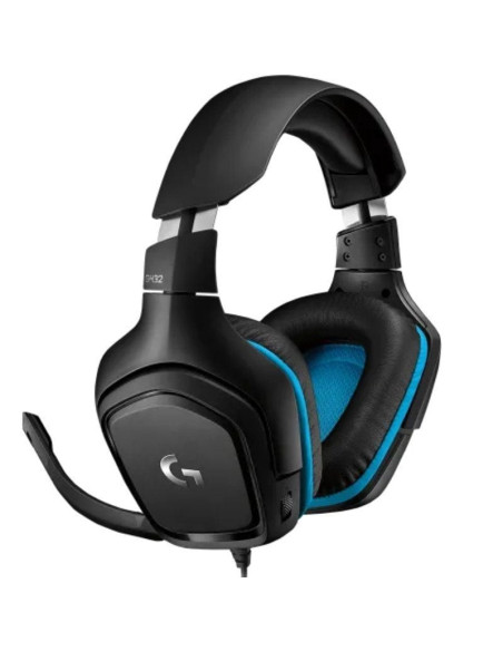 Auriculares gaming con micrófono logitech g432/ usb 2.0/ jack 3.5/ negros