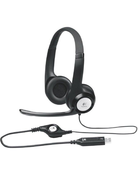 Auriculares logitech h390/ con micrófono/ usb/ negros