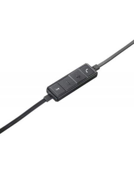 Auriculares logitech h650e/ con micrófono/ usb/ negros