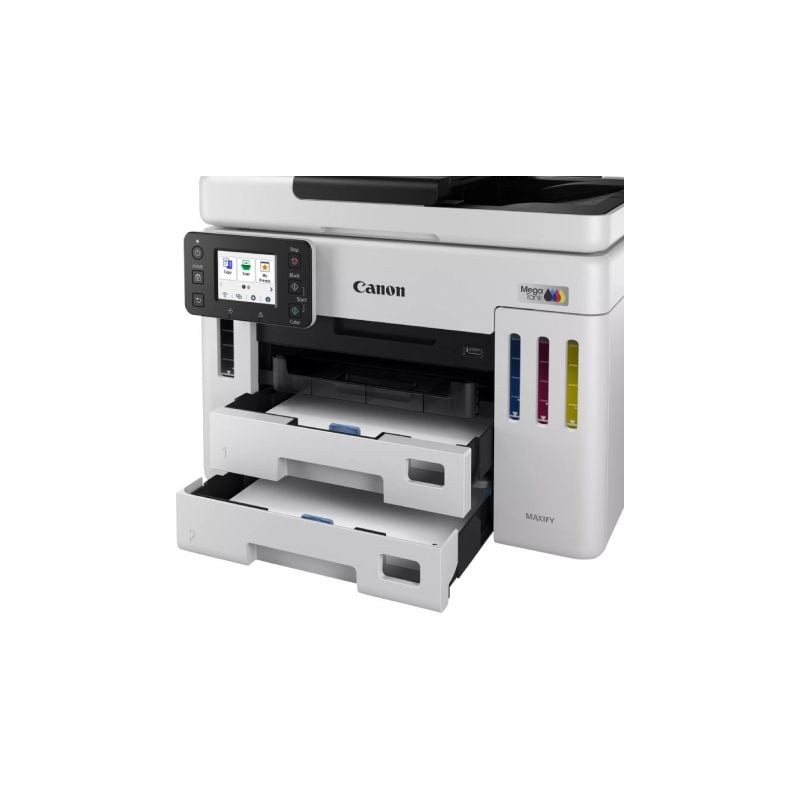 Multifunción recargable canon maxify gx7150 megatank wifi/ dúplex/ fax/ blanca