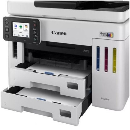 Multifunción recargable canon maxify gx7150 megatank wifi/ dúplex/ fax/ blanca