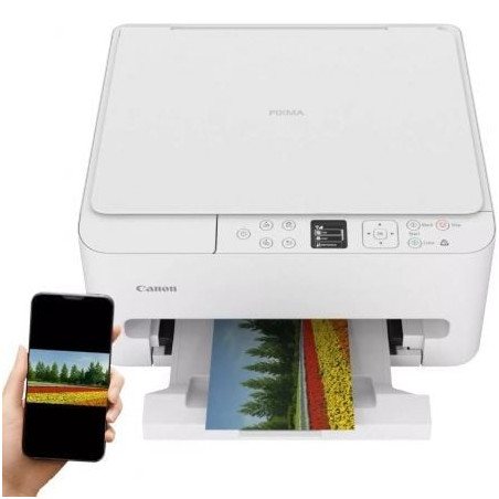 Multifunción fotográfica canon pixma ts6550i wifi/ dúplex/ blanca