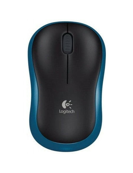 Ratón inalámbrico logitech m185/ hasta 1000 dpi/ azul