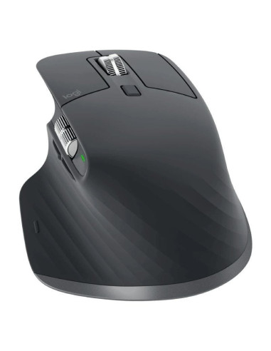 Ratón ergonómico inalámbrico por bluetooth logitech mx master 3s/ batería recargable/ hasta 8000 dpi/ grafito