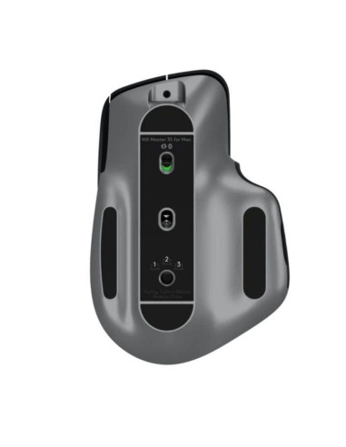 Ratón ergonómico inalámbrico por bluetooth logitech mx master 3s for mac/ batería recargable/ hasta 8000 dpi/ gris espacial