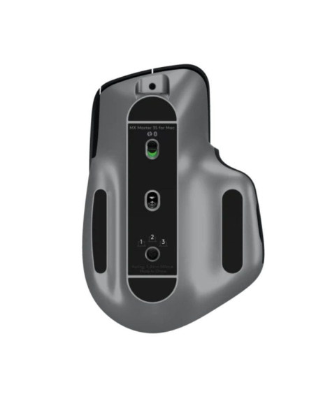 Ratón ergonómico inalámbrico por bluetooth logitech mx master 3s for mac/ batería recargable/ hasta 8000 dpi/ gris espacial