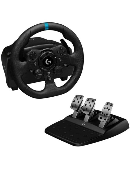 Volante con pedales logitech g923 trueforce para playstation ps5/ pc