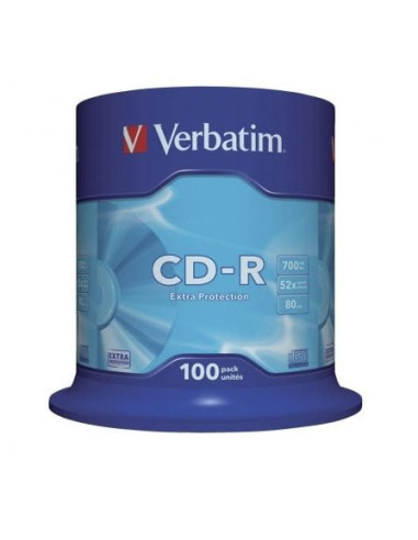 Cd-r verbatim datalife 52x/ tarrina-100uds